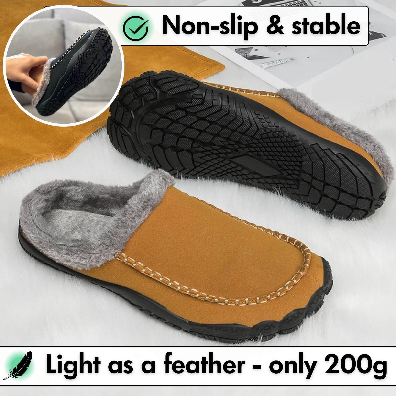 Home Pro - Cozy Barefoot Slippers